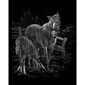 Royal & Langnickel® | Engraving Art™ Scratch Pictures — standard-sets, Mare & foal, Mare & foal