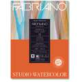 FABRIANO® Watercolour Studio HOT PRESS, aquarelpapier, gesatineerde korrel, 22,9 cm x 30,5 cm, satiné, 300 g/m², blok (eenzijdig gelijmd)