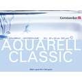 Papier Aquarell Classic grain fin Gerstaecker, 30 cm x 40 cm, 300 g/m², Bloc collé 4 côtés, Mat