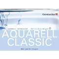 Papier Aquarell Classic grain fin Gerstaecker, 17 cm x 24 cm, 300 g/m², Bloc collé 4 côtés, Mat