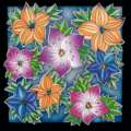 Foulards en soie Nicki Ideengutta, Bouquet- 55 x 55 cm - Pongé 8