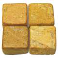 Marmeren mozaïek steentjes, set, 15 mm x 15 mm x 8 mm — ca. 50 steentjes (250 g), Travertin Giallo