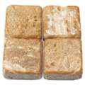Set de pierres de mosaïque en marbre, Sachet de 250 g, env. 120 carreaux, 10 × 10 × 8 mm, Noir Travertin