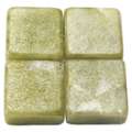 Set de pierres de mosaïque en marbre, Sachet de 250 g, env. 120 carreaux, 10 × 10 × 8 mm, Vert émeraude