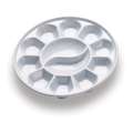 Palette en porcelaine, Diamètre 18 cm - forme ronde "Yin/Yang"