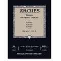 Bloc Arches Dessin, 23 cm x 31 cm, Bloc collé 1 côté, Fin, 23 x 31cm - 200g/m² - velin crème