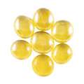 Galets de mosaïque en verre, Jaune irisé, Paquet de 100g
