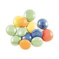 Glass Nuggets mozaiek rondjes, bonte mix op., 15 x 20mm - 100g