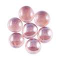 Glass Nuggets mozaiek rondjes, iriserend lila, 15 x 20mm - 100g