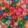 Assortiment de perles paillettées, Environ 7 mm de diamètre - sachet de 50g, 7mm, 42x61 mm,50 gr./Ds.