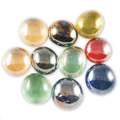 Glass Nuggets mozaiek rondjes, bonte mix, 15 x 20mm - 100g
