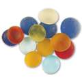Glass Nuggets mozaiek rondjes, bonte mix, 15 x 20mm - 100g