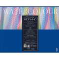 FABRIANO® Watercolour aquarelpapier, 20 cm x 40 cm, 300 g/m², blok met 20 blad, 4-zijdig gelijmd
