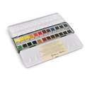BLOCKX | Aquareldoos met halve napjes, 24 halve napjes