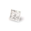 Mozaiekstenen witgoud glas, 20 x 20mm ruw - ca. 180g