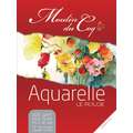 Moulin du Coq Aquarellpapier Le Rouge nlok grain fin, 30 cm x 40 cm, 325 g/m², fijn, blok (vierzijdig gelijmd)
