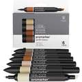 Set de 6 marqueurs Promarker Winsor & Newton, terre, Set