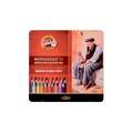 Crayons aquarellables Mondeluz koh-l-noor, 24 crayons assortis