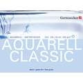 Papier Aquarell Classic grain fin Gerstaecker, 24 cm x 32 cm, 300 g/m², Bloc collé 4 côtés, Mat
