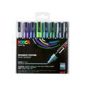 UNI POSCA markerset PC-5M, Cool colours, 8-delig
