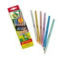 JOLLY Supersticks Mix kleurpotloden, Metallic, 6 stuks