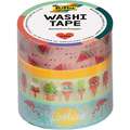 folia® Washi-Tape plakband, set, Tropical, 2. Set met 4 rollen