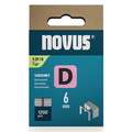 Agrafes pour l'agrafeuse Novus J-17, Type 53 F, 6 mm, boite avec 1.200 pcs