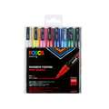 Coffret de feutres pointe conique PC-3M Posca, 0,9 - 1,5 mm - 8 marqueurs, 0,9-1,3 mm|Fin, Pointe en cône
