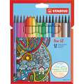 STABILO® Pen 68 viltstiftenset, 18 kleuren