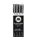 MOLOTOW™ BLACKLINER PERMANENT, 4-delige sets, set 1