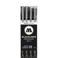 MOLOTOW™ BLACKLINER PERMANENT, 4-delige sets, set 2