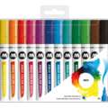 Set de marqueurs pinceau Aqua Color Brush Molotow™, Basic 1 - 12 marqueurs