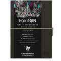 Clairefontaine | Paint ON travel journal mixed-media papier, 250 gr/m², zwart papier, A5, 14,8 cm x 21 cm