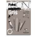 Papier multi-techniques PaintON Gris Clairefontaine, 29,7 x 42 cm - (A3), Bloc de 30 feuilles, 250 g/m²