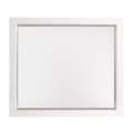 Set châssis entoilé + caisse américaine, 40 cm x 50 cm, Blanc