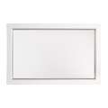 Set châssis entoilé + caisse américaine, 50 cm x 70 cm, Blanc