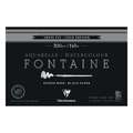 Aquarelpapier Fontaine zwart Clairefontaine, 14x21cm - 20 vellen, 14x21cm - 20 vellen, blok (vierzijdig gelijmd)