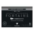 Clairefontaine | FONTAINE® aquarelblok — zwart, 10x15cm - 20 vellen, fijn, 3. Blok met 20 vel — vierzijdig gelijmd