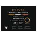 Bloc aquarelle Etival noir Clairefontaine - 300g/m², 46 x 61 cm - 15 feuilles, Non livrable en Point Relais®, Fin|Torchon