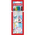 STABILO® | Pen 68 viltstift — sets, 8 kleuren