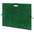 Clairefontaine | Annonay tekenmap — groen-zwart, Bnnen 50 cm x 70 cm, buiten 59 cm X 72 cm, met 3 banden en gestanste greep