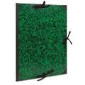 Clairefontaine | Annonay tekenmap — groen-zwart, Binnen 60 cm x 85 cm, buiten 67 cm x 94 cm, met 3 banden