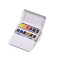 BLOCKX | Aquareldoos met halve napjes, 12 halve napjes