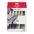 Coffret 12 tubes peinture acrylique Amsterdam Royal Talens, Gris