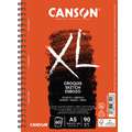 CANSON® XL® Schets- en Studieblok, 14,8 cm x 21 cm, 90 g/m², 14,8 cm x 21 cm, 60 vel, aan lange zijde spiraal gebonden