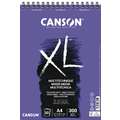 CANSON® XL Mix Media 300 gr/m² universeel papierblok, A4, 21 cm x 29,7 cm, 300 g/m², mat, blok, spiraalgebonden