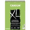 Canson XL Gerecycled papierblok, A4, 21 cm x 29,7 cm, 160 g/m², fijn, blok, spiraalgebonden