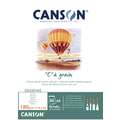 CANSON® "C" à grain® tekenpapier blok, A3, 29,7 cm x 42 cm, blok met 30 vel, 180 g/m²