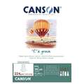 CANSON® "C" à grain® tekenpapier blok, A4, 21 cm x 29,7 cm, blok met 30 vel, 224 g/m²