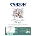 CANSON® "C" à grain® tekenpapier blok, A4, 21 cm x 29,7 cm, blok met 30 vel, 125 g/m²
